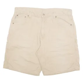 CARHARTT Cargo Carpenter Mens Workwear Shorts Beige XL W40