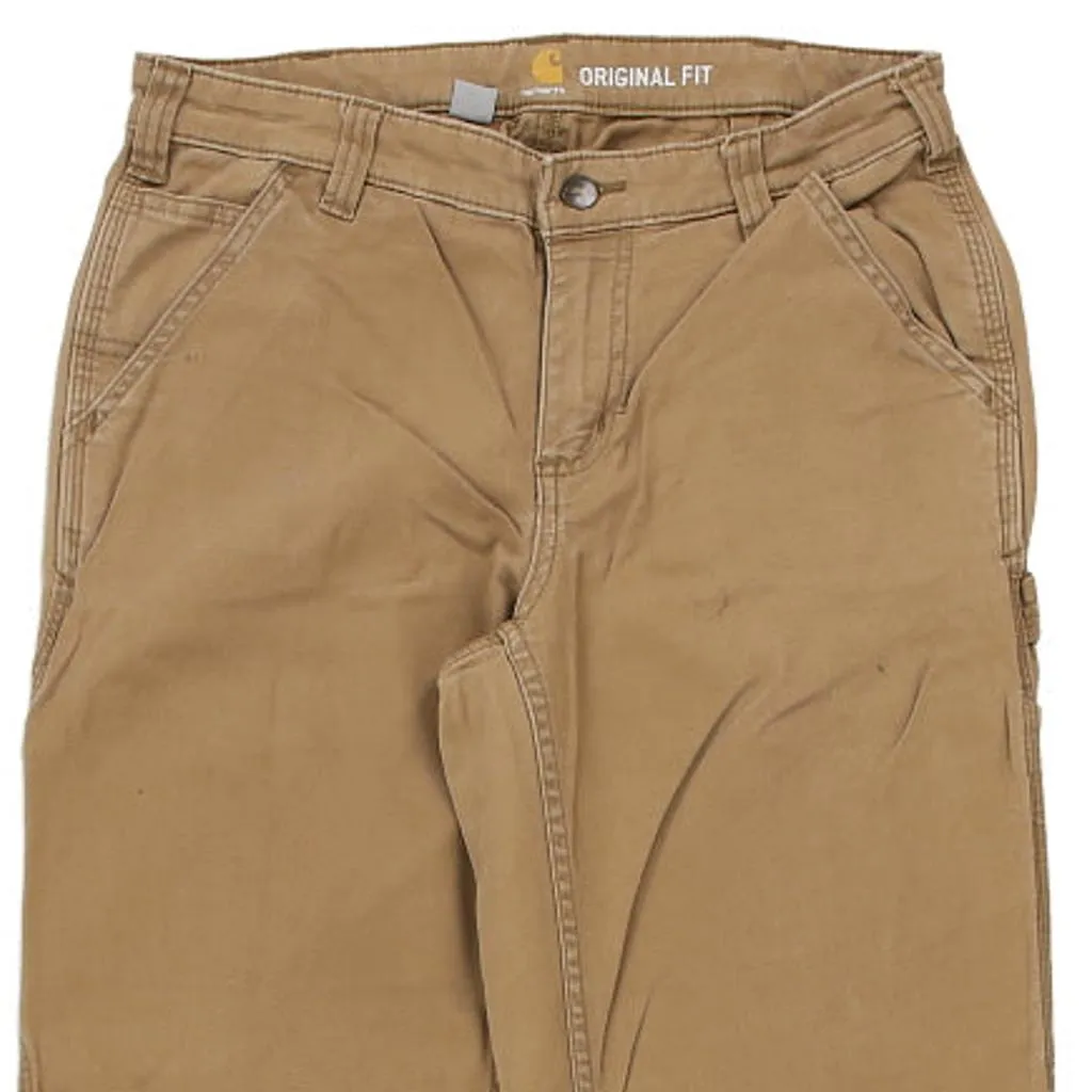 Carhartt Carpenter Trousers - 30W UK 8 Brown Cotton