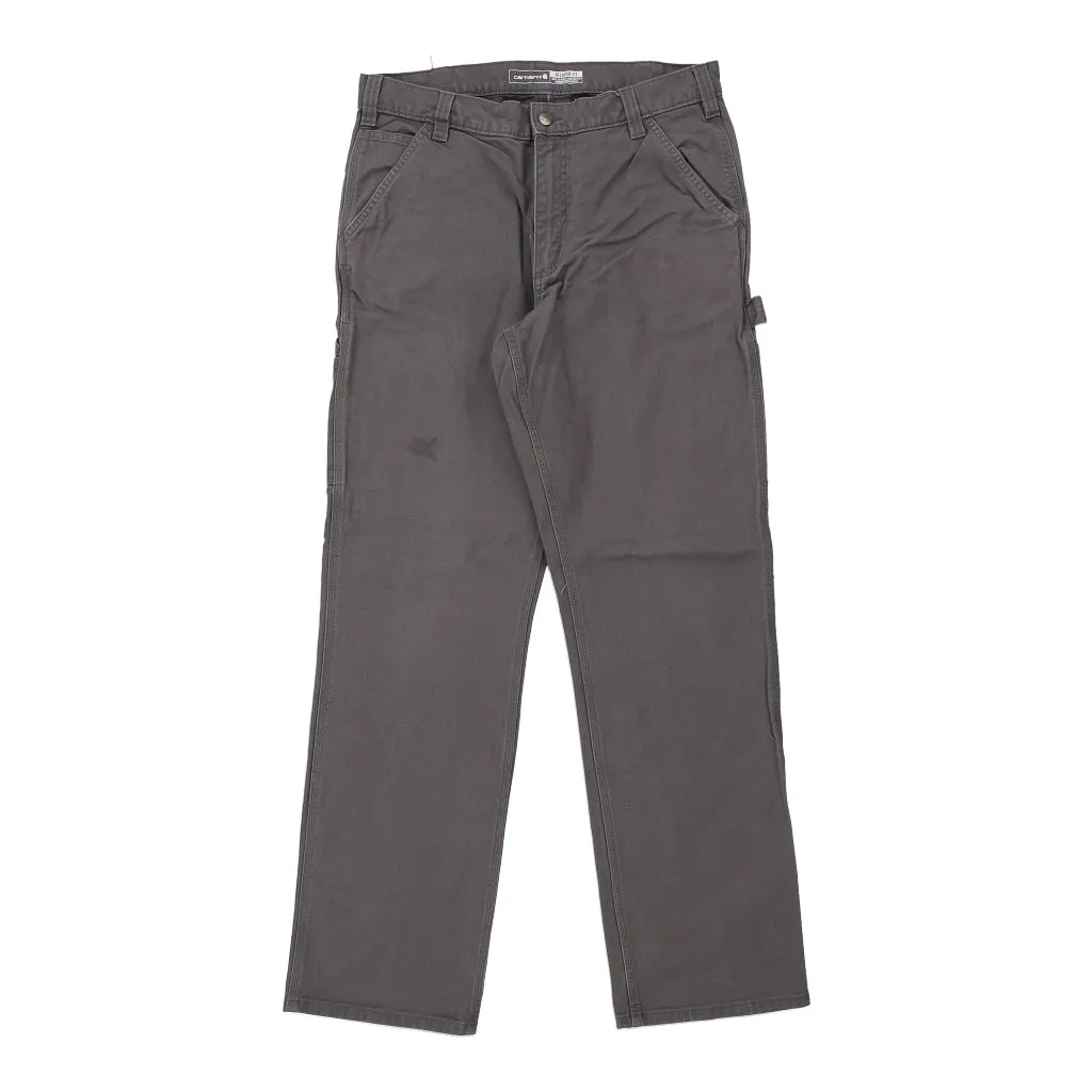 Carhartt Carpenter Trousers - 34W 34L Grey Cotton