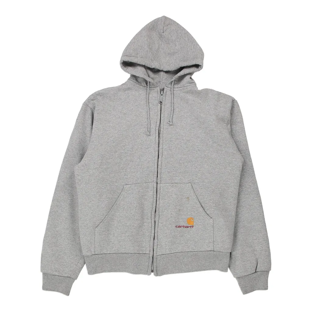 Carhartt Hoodie - Small Grey Cotton Blend