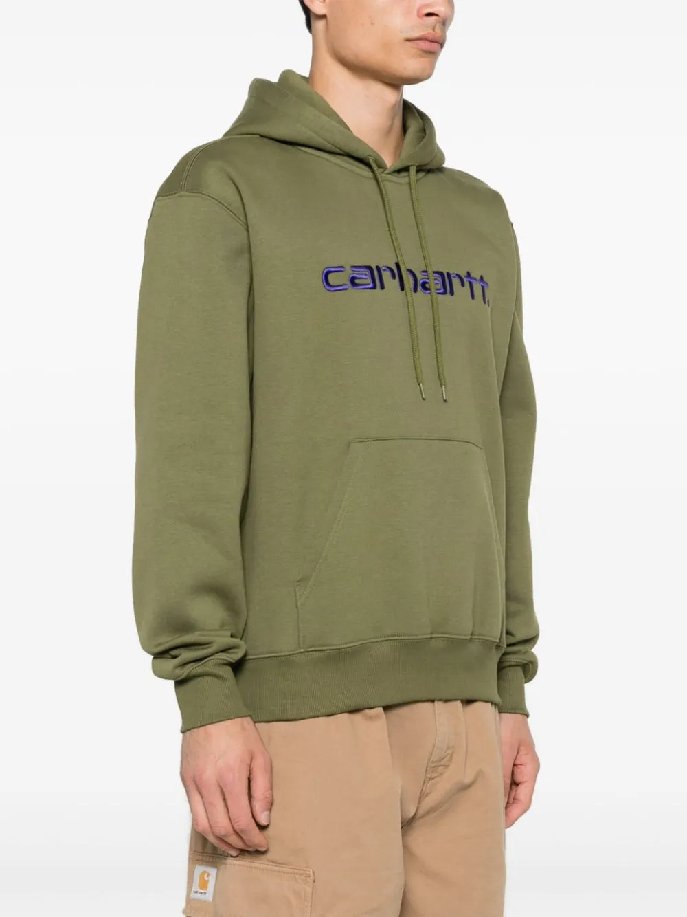 Carhartt Wip Main    Carhartt Wip Main Logo Cotton Blend Hoodie