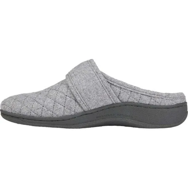  Carlin Mule Terry Cloth Slipper in Light Grey  
