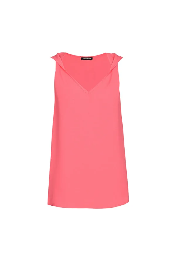 Caroline Biss WATERMELON SLEEVELESS TOP