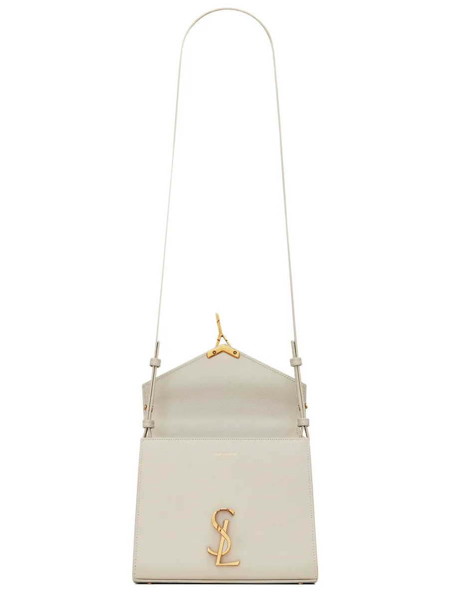 Cassandra Mini Top Handle Bag in Grain de Poudre Embossed Leather