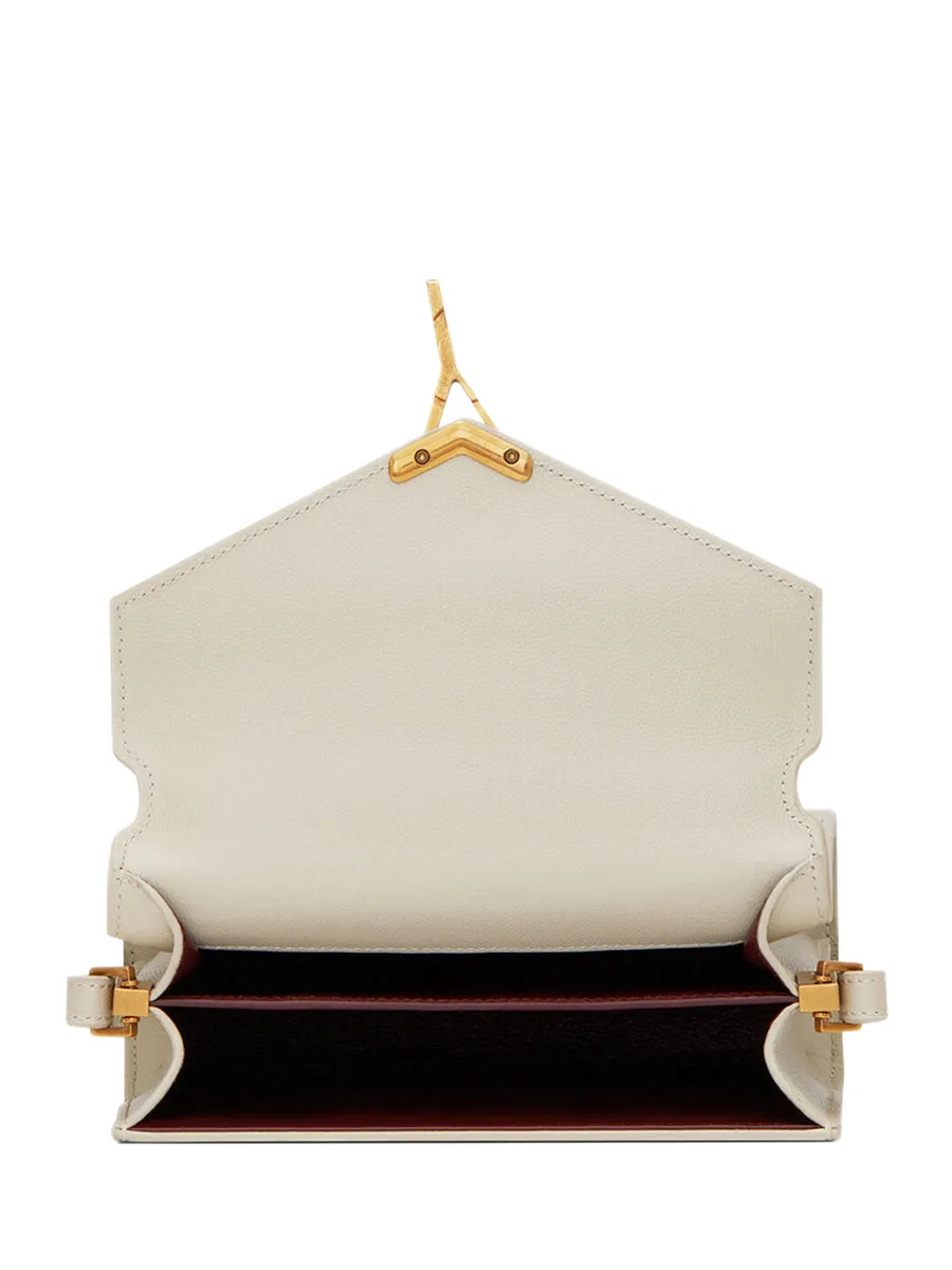 Cassandra Mini Top Handle Bag in Grain de Poudre Embossed Leather
