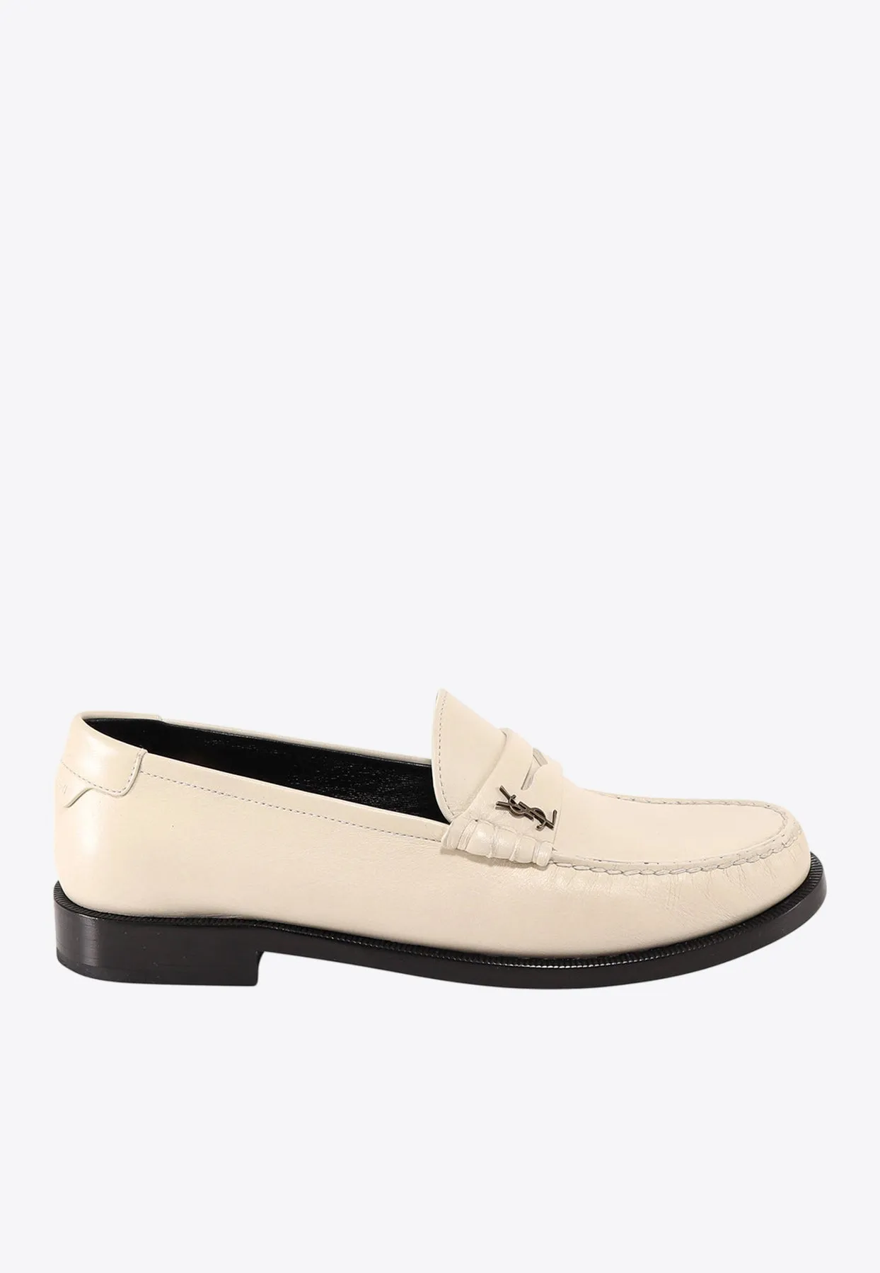 Cassandre Logo Leather Loafers