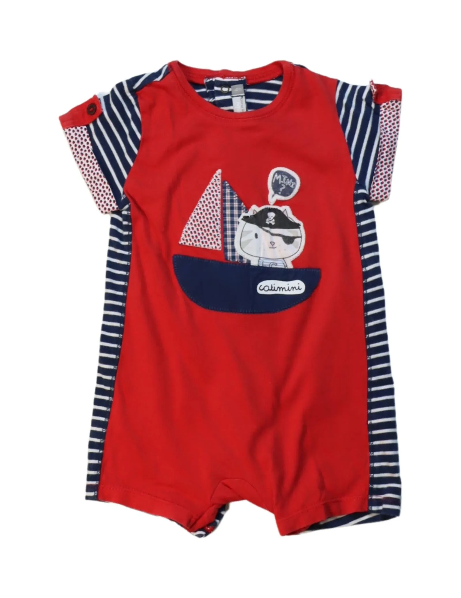 Catimini Short Sleeve Romper 6M