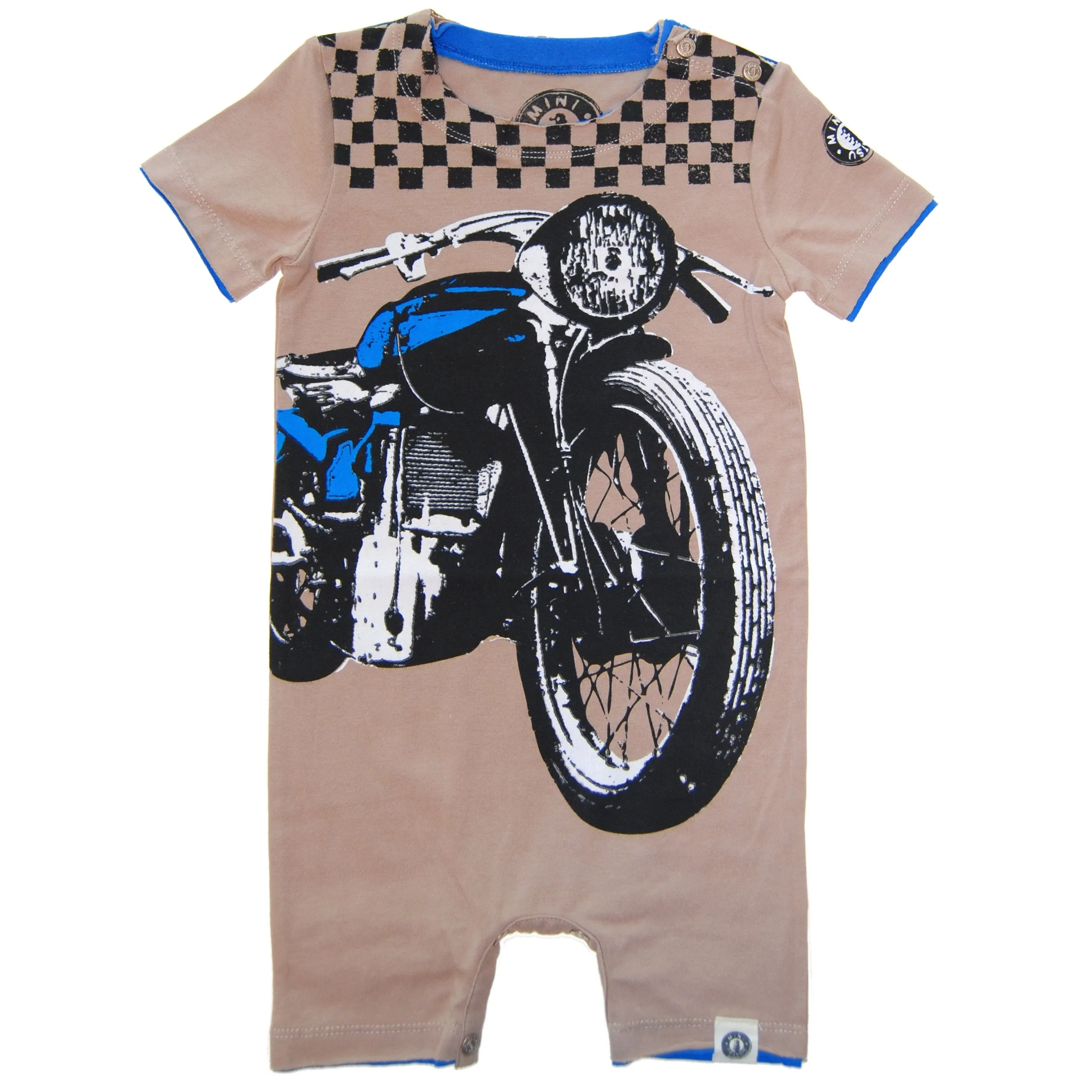 Checker Biker Romper by: Mini Shatsu