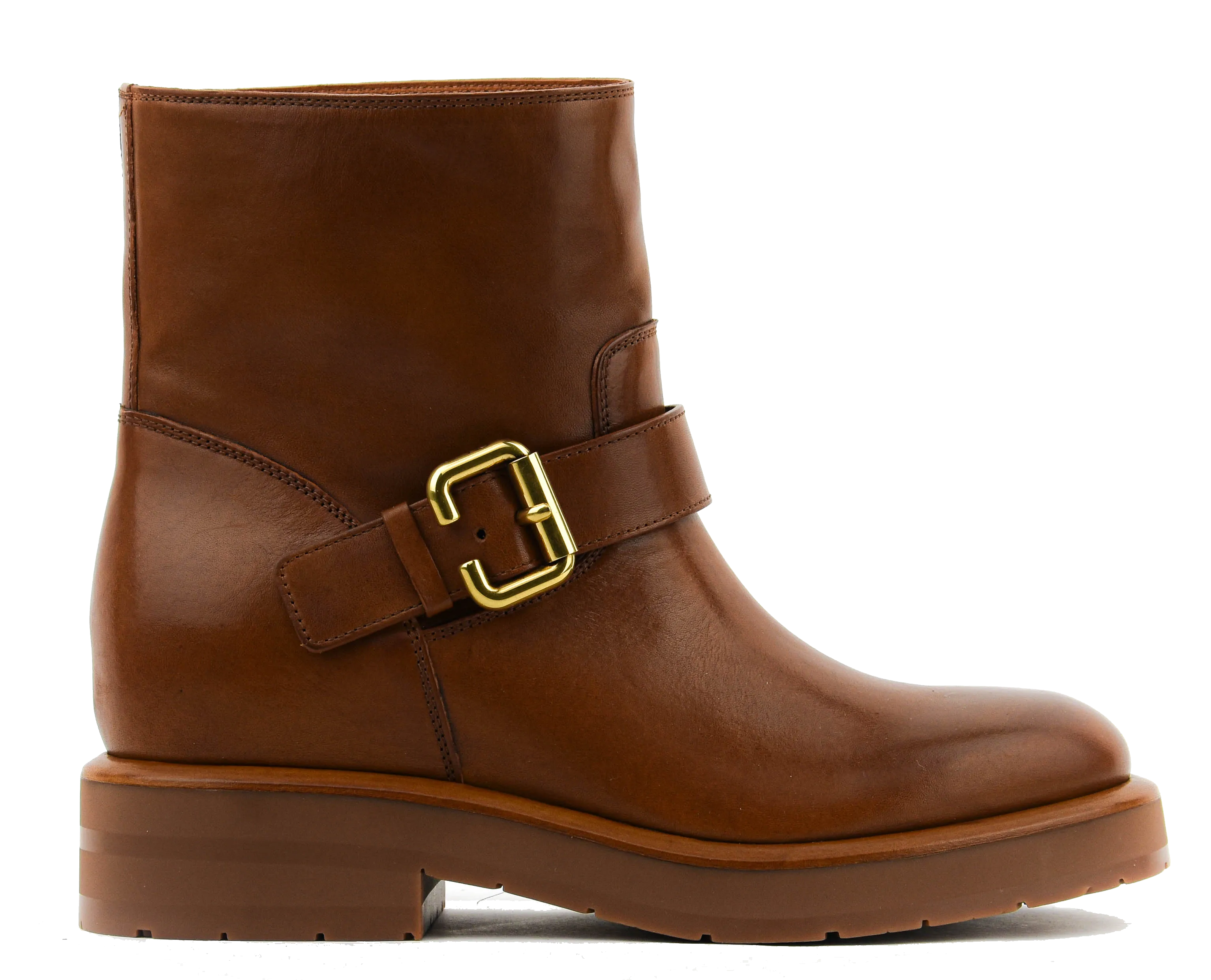 CHLOE  CHLOE CODDINGTON ANKLE BOOT GINGER BROWN