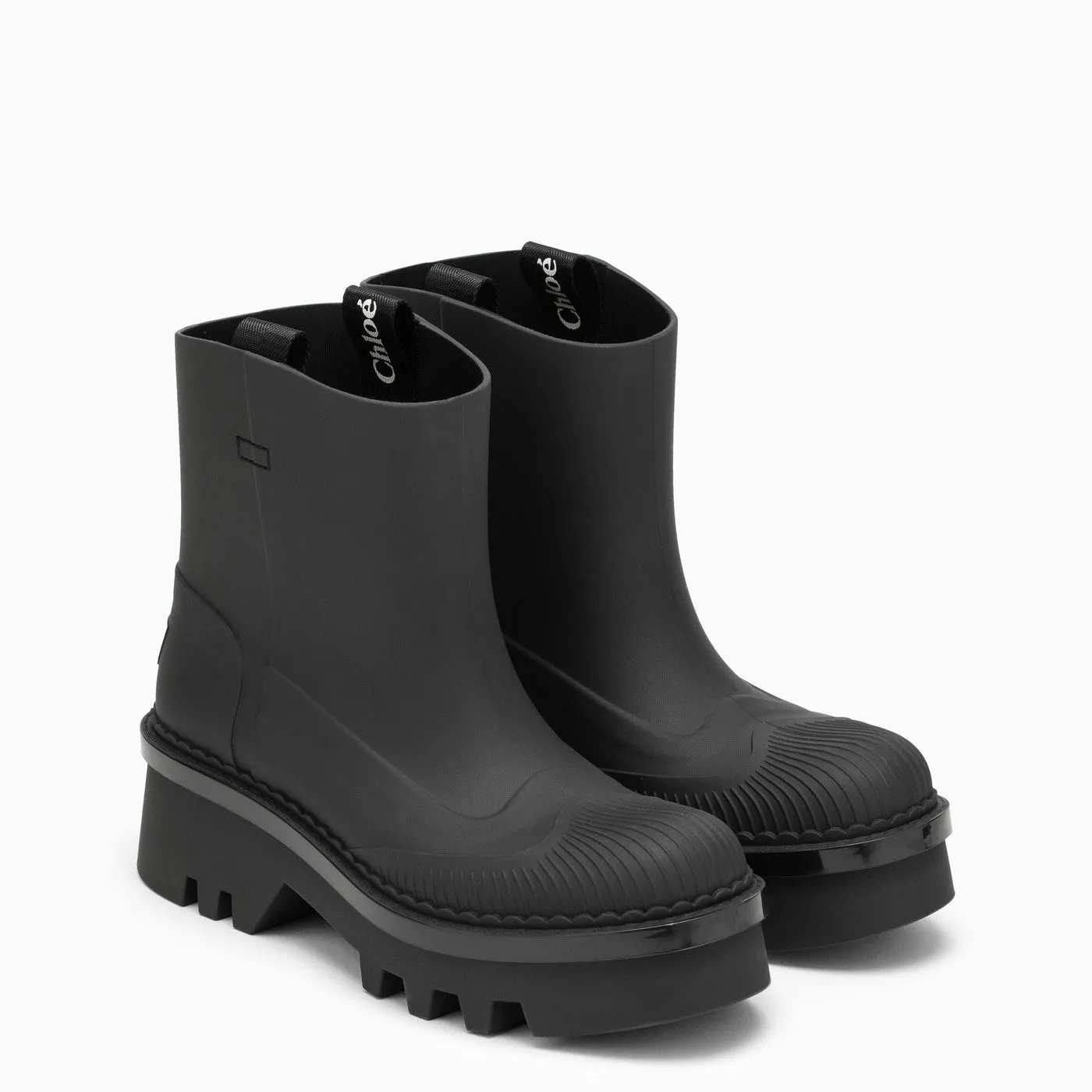 Chloe'    Chloé Raina Waterproof Black Ankle Boot