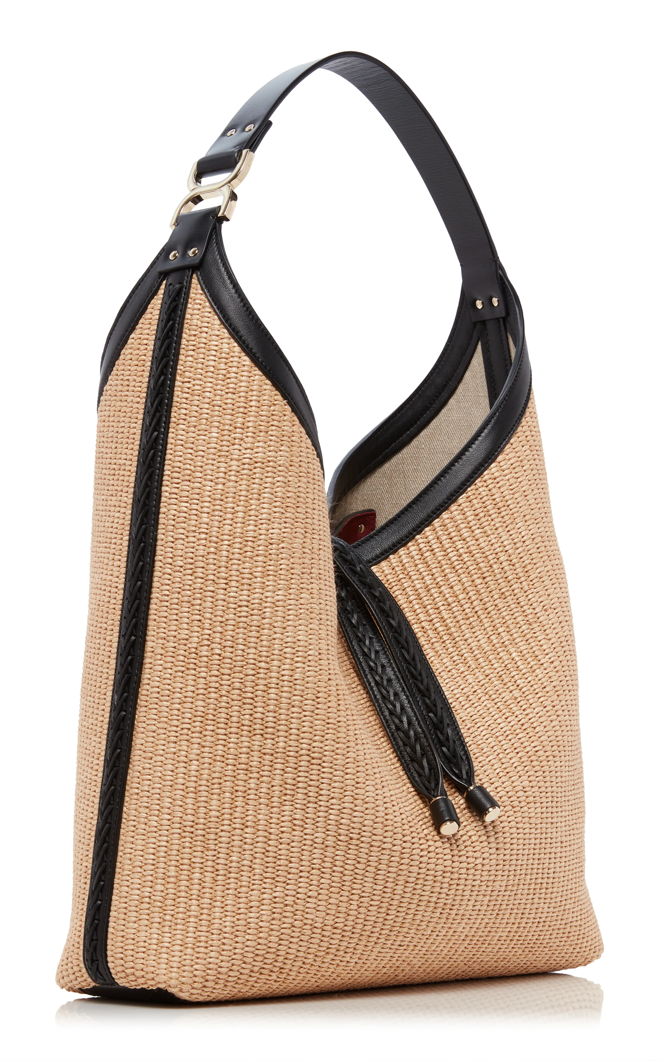 Chloé Marcie Raffia Shoulder Bag