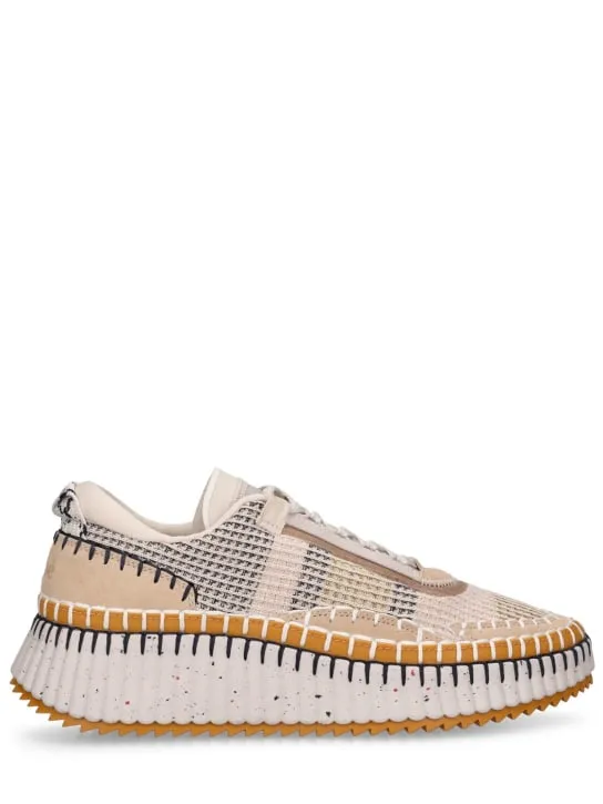 Chloé   Nama mesh low top sneakers 