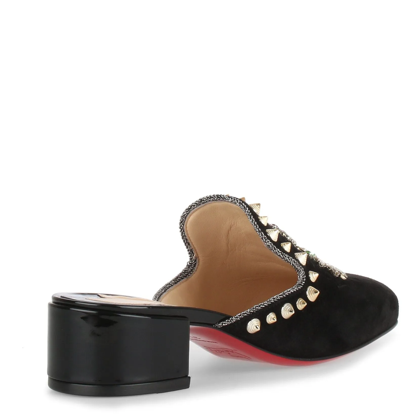 Christian Louboutin Evening sun 35 black suede mules