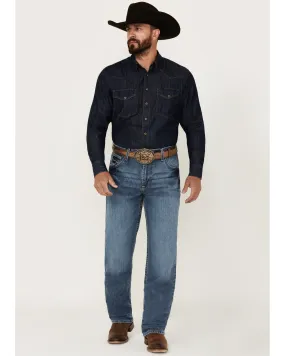 Cinch Men's Black Label 2.0 Medium Wash Loose Fit Tapered Denim Jeans