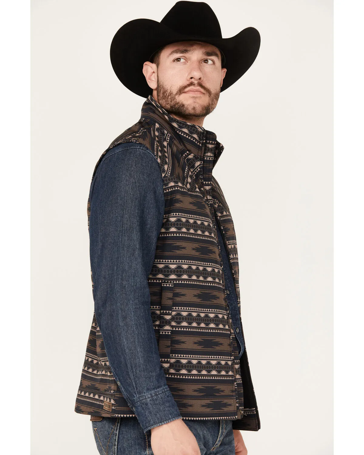 Cinch Men's Southwestern Print Concealed Carry Vest