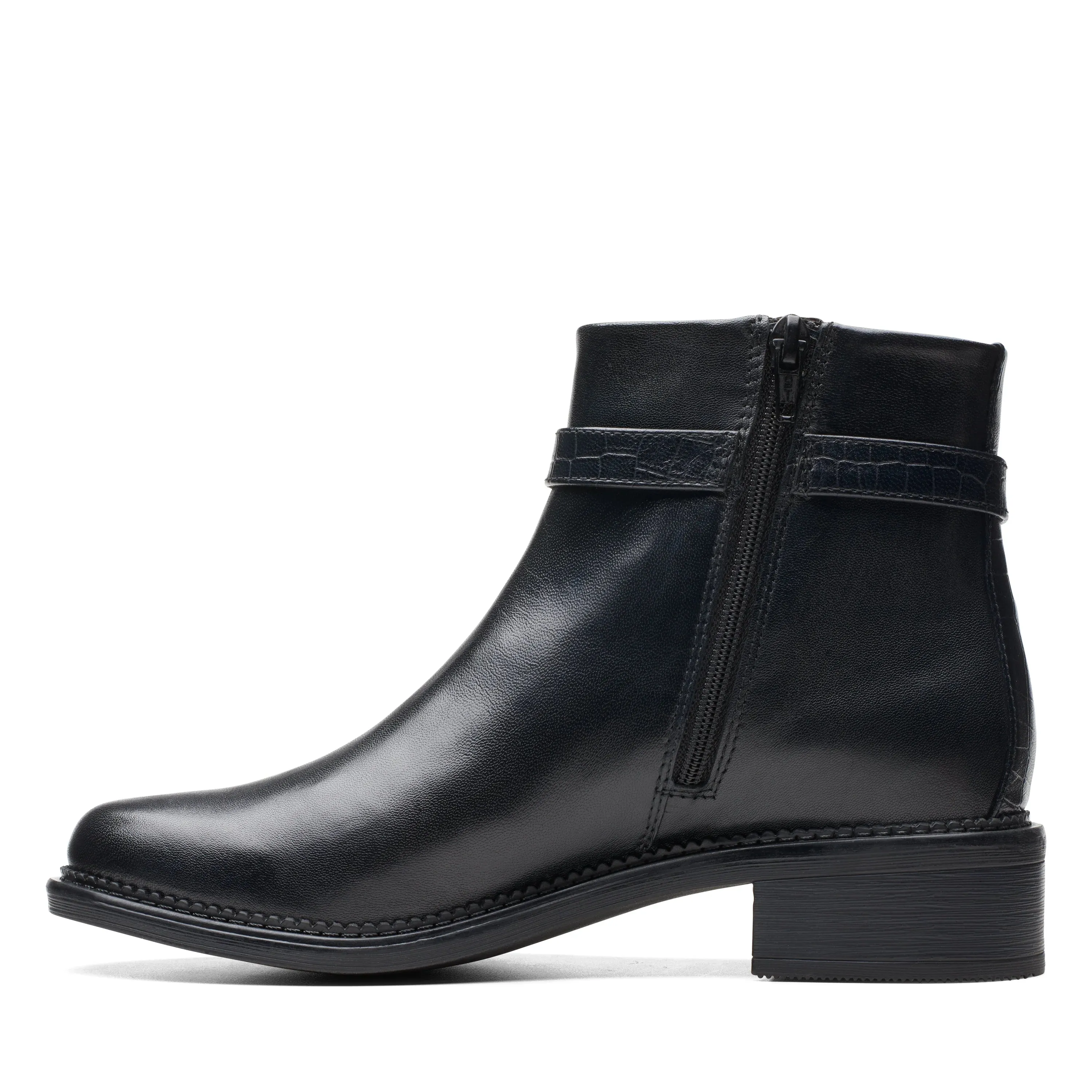 CLARKS | BOTINES MUJER | MAYE GRACE BLACK LEATHER | NEGRO