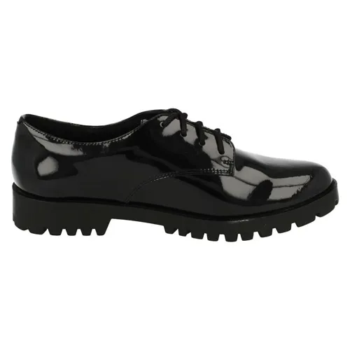 Clarks AGNES MAY BLACK PATENT BL