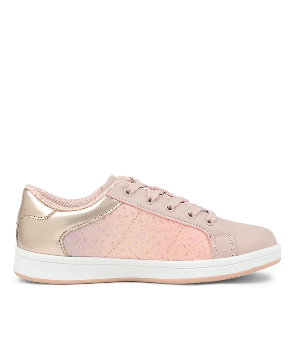 CLARKS Dita Jnr Blush Rose Gold Sneakers