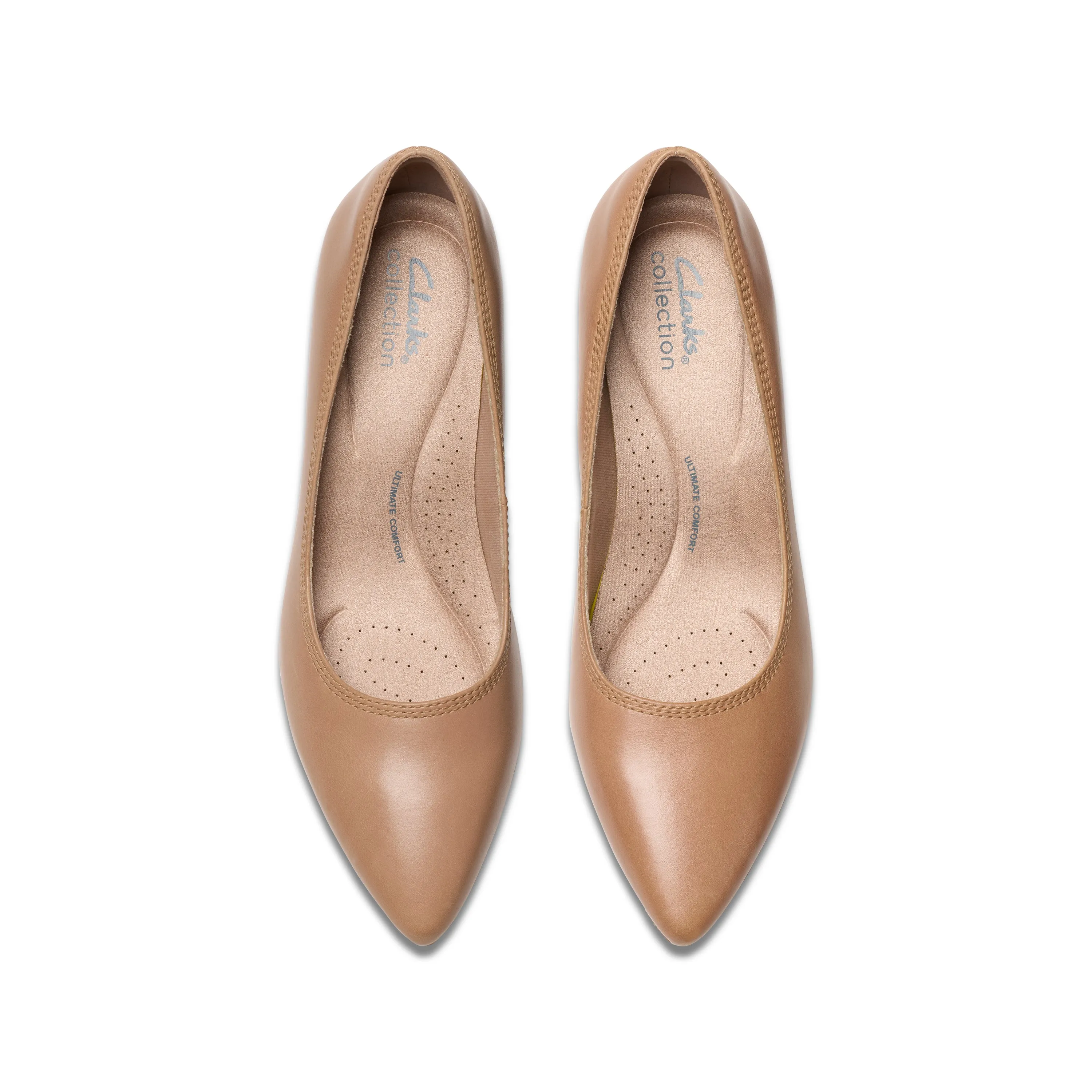 Clarks Ellanie Hope Leather Warm Beige