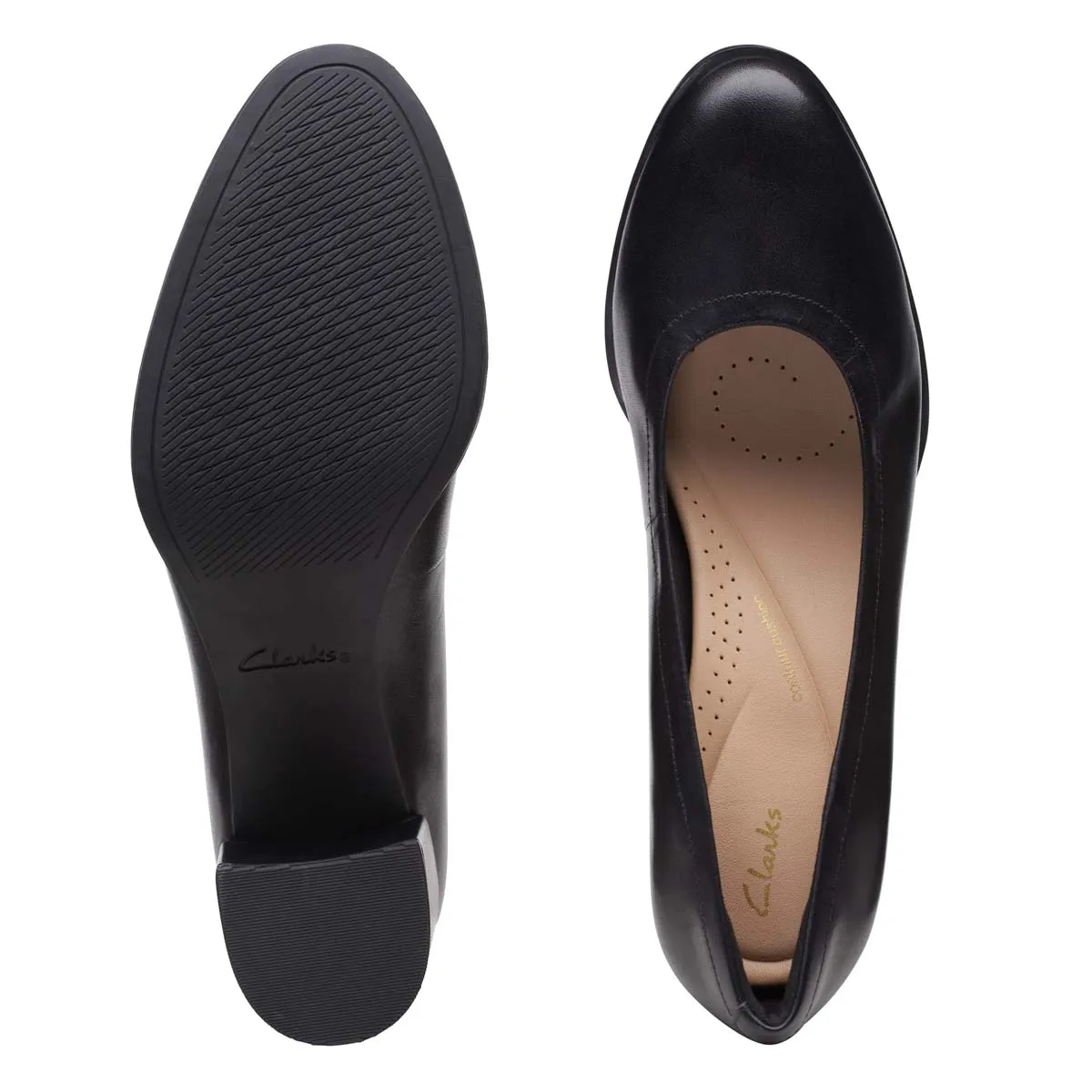 Clarks - Freva 55 Work 261709644d - D Fit (black Leather)