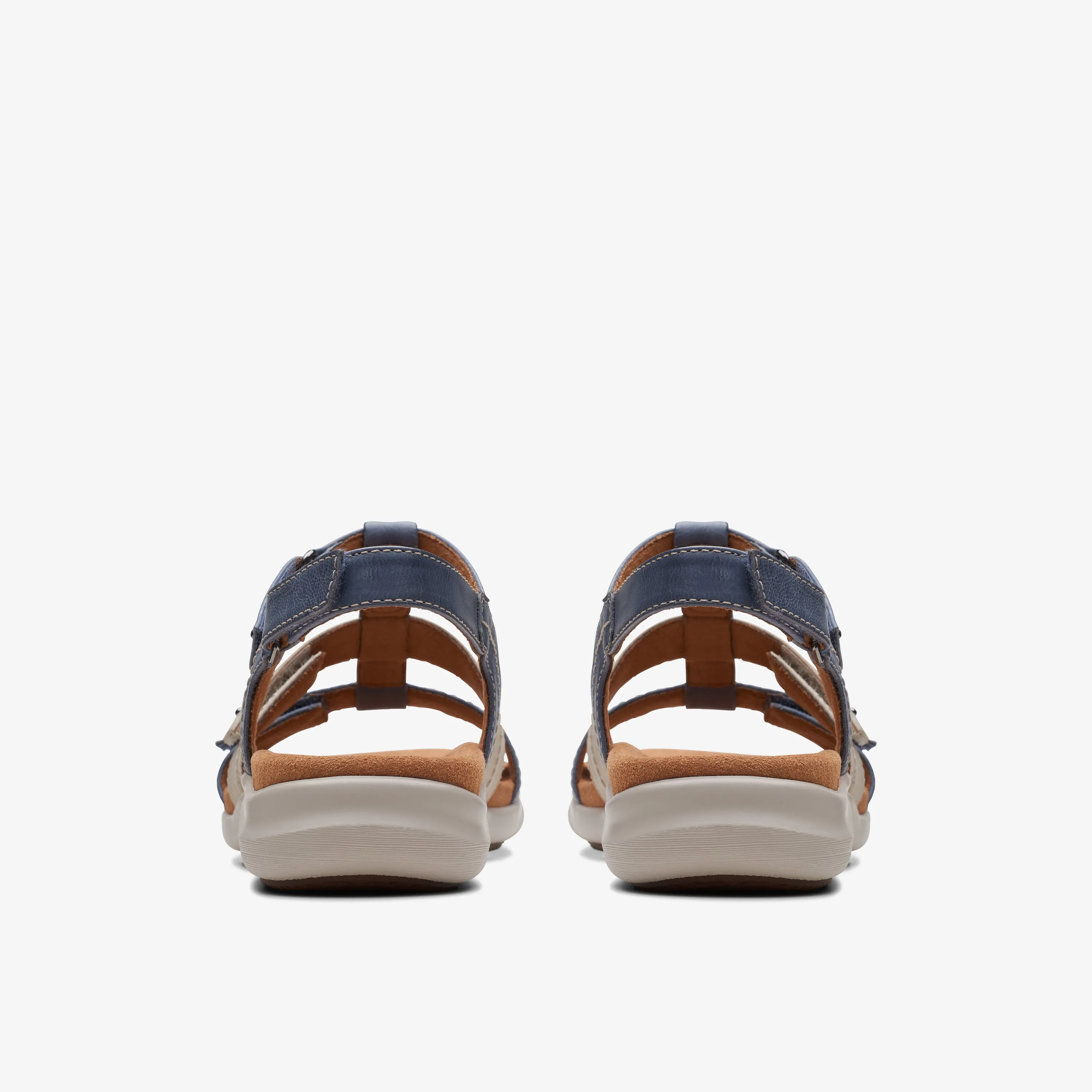 Clarks Kitly Step Leather Denim Combi