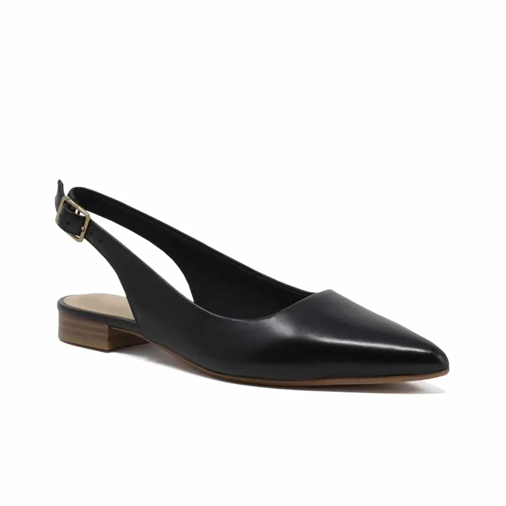 Clarks Laina 15 26148860 Women's Black Leather Sling Sandals For Summer