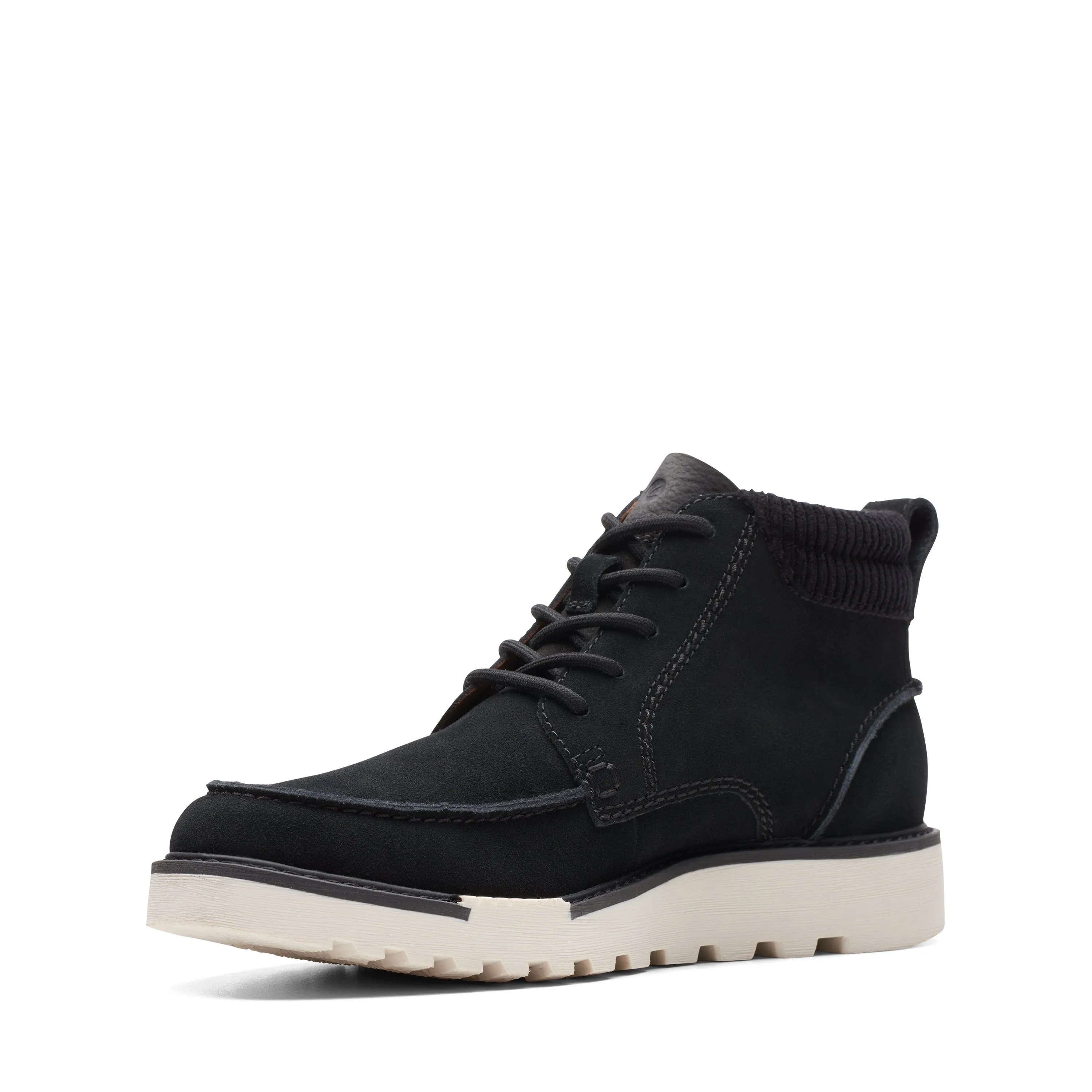 Clarks Men's Barnes Mid - Black Suede