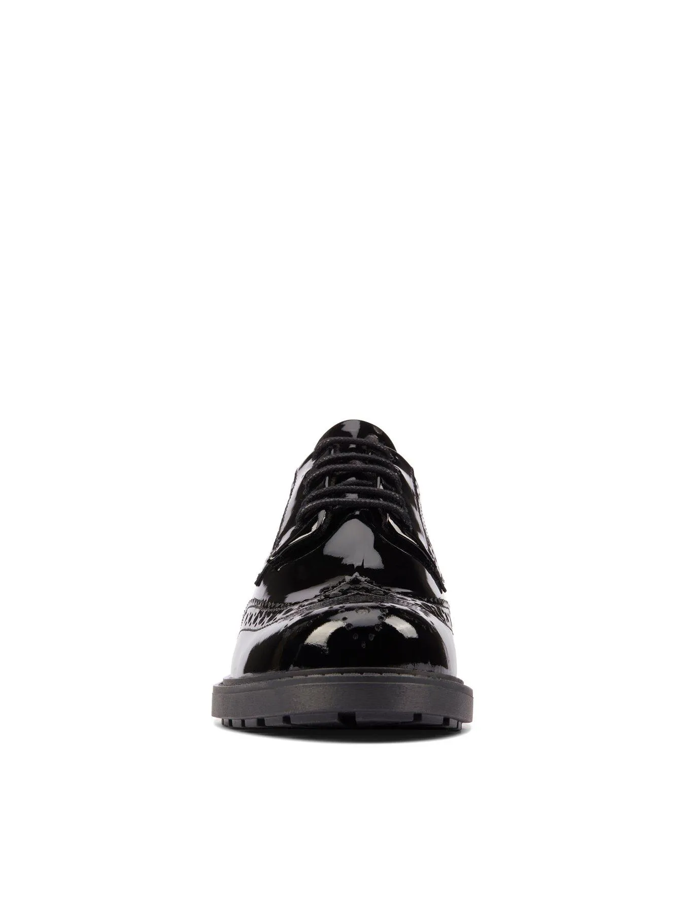 Clarks Orinoco2 Limit Wide Fit Brogue - Black Patent