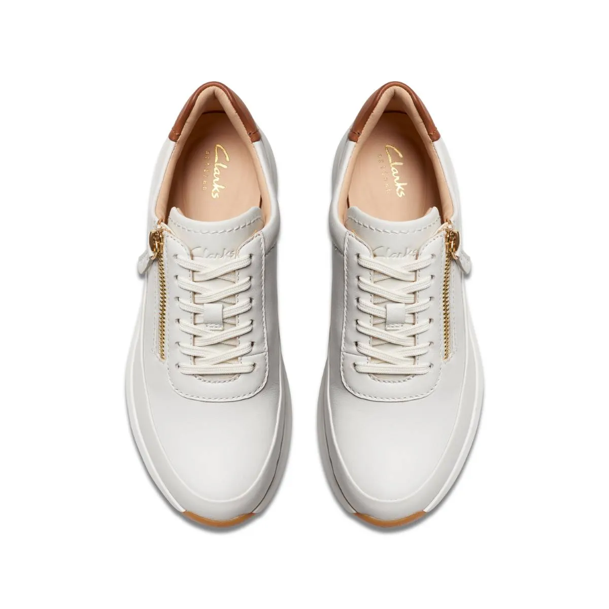 Clarks - Tivoli Zip 261766505e - E Fit (off White)