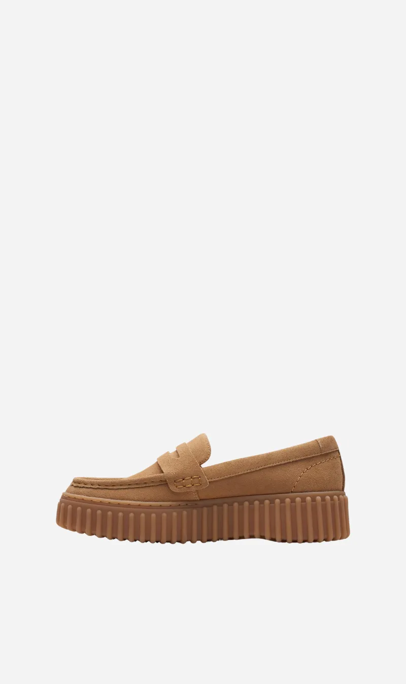  Clarks      Torhill Penny - Light Tan Suede 