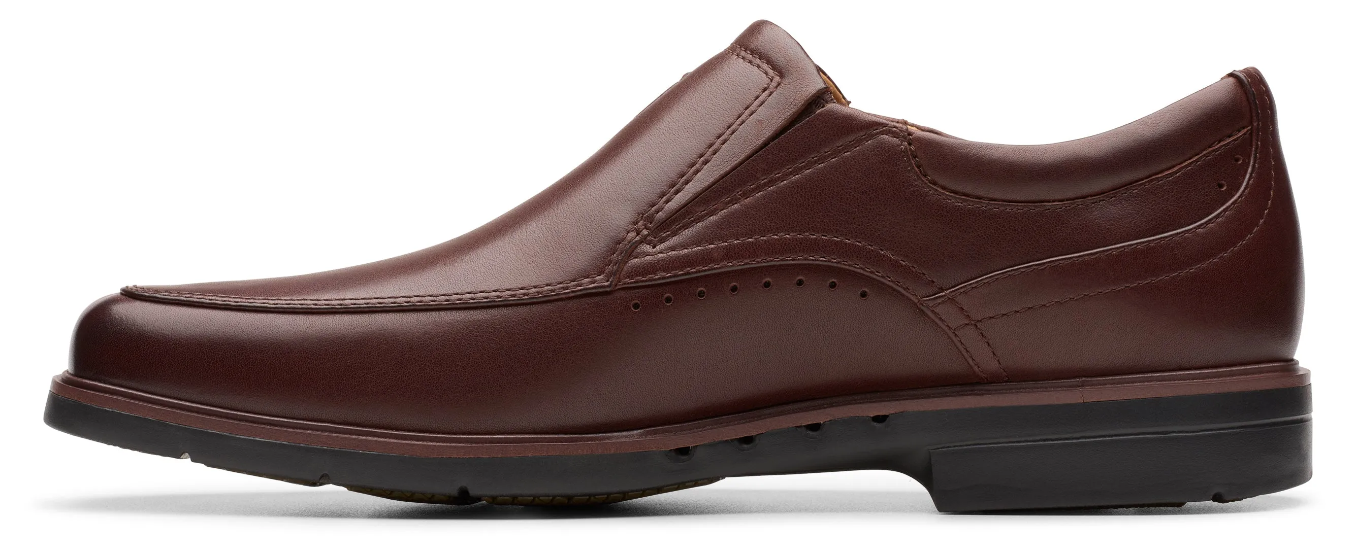 Clarks Un Kendrick Go Leather Mahogany