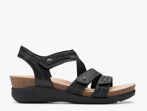 Clarks Women's Calenne Clara Sandals - Black