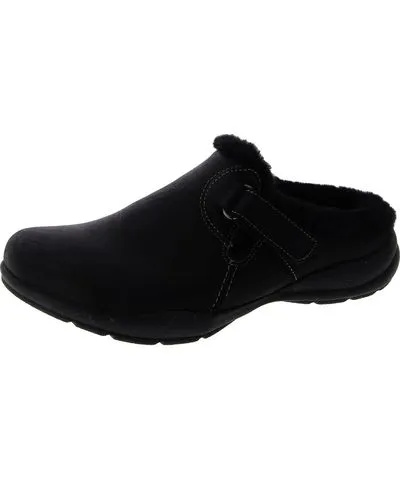 Clarks Womens Fur Lined Flat Mules
