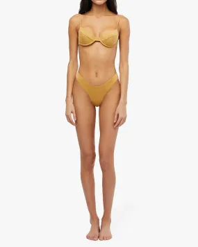 Classic Scoop Bikini Bottom | Suede
