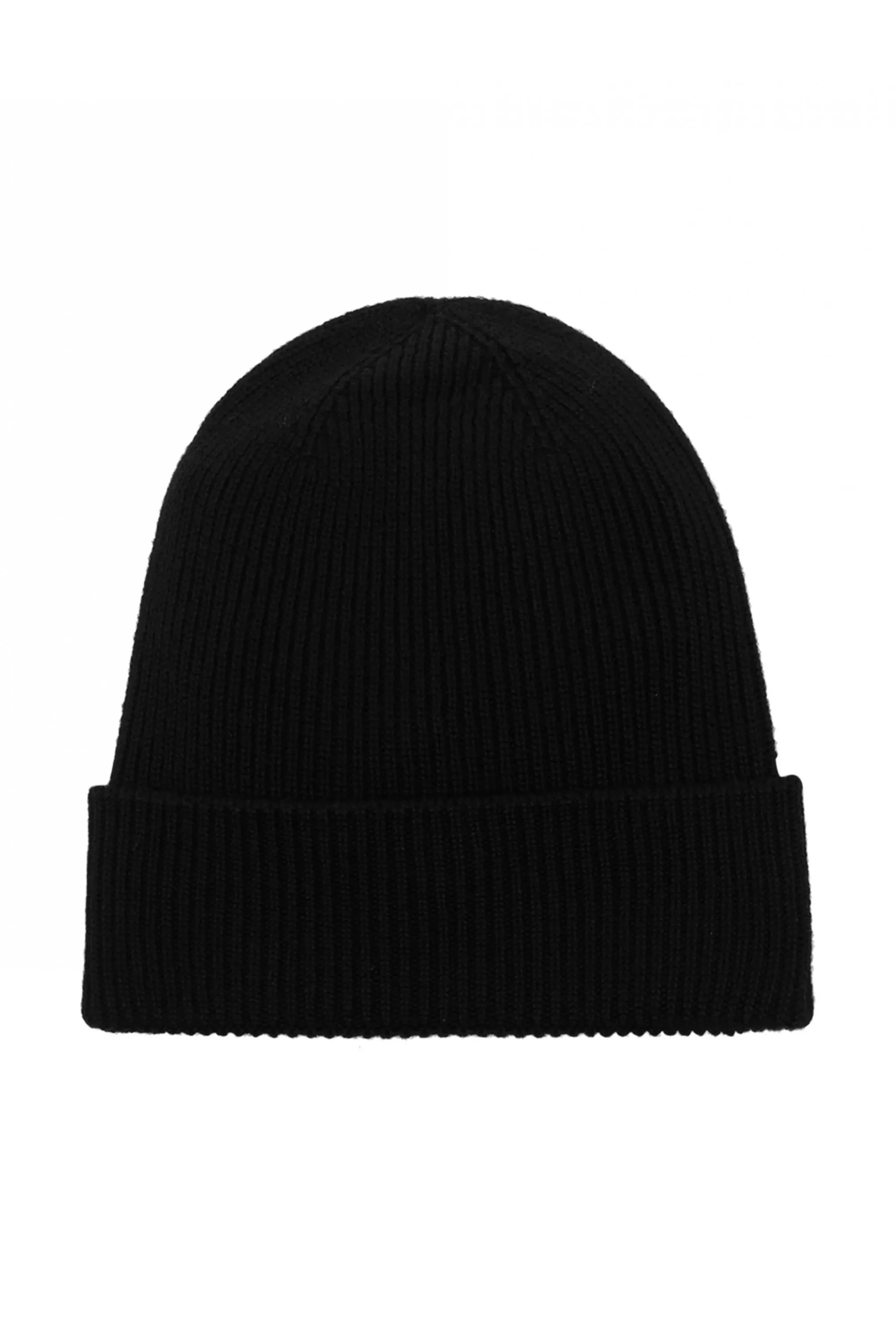 Classic Wool Beanie Hat Black
