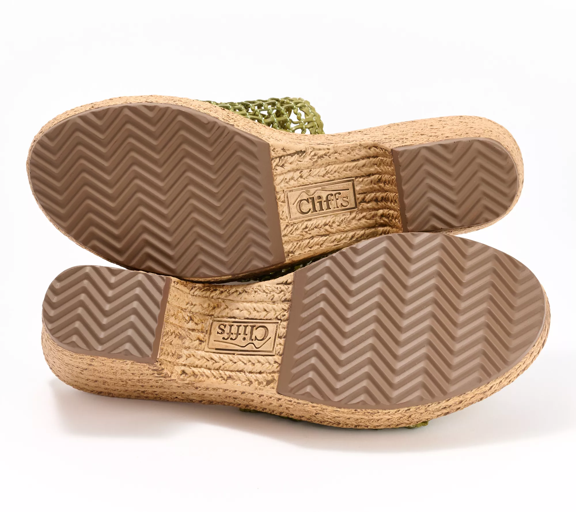 Cliffs by White Mountain Woven Heeled Sandals- Biankka