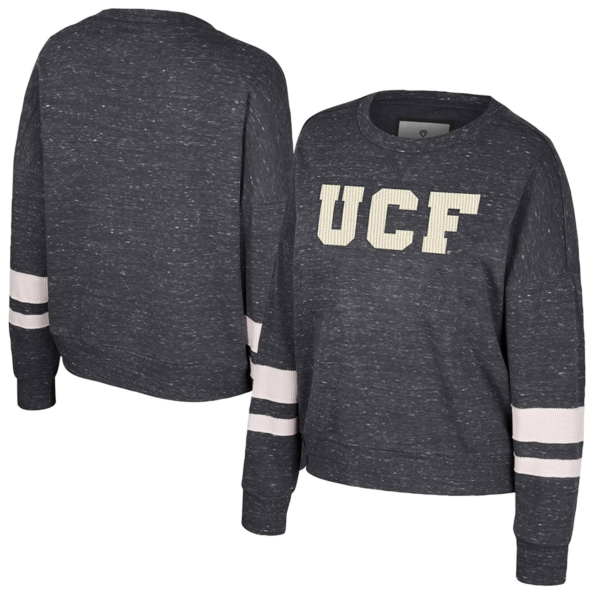 Colosseum UCF Knights Women's Black Lost City Speckle Pullover Sweatshirt