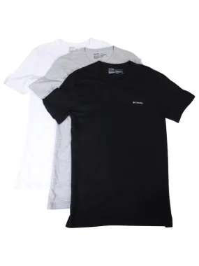 Columbia Men's 3-Pc Short Sleeve Crew Neck Cotton T-Shirt