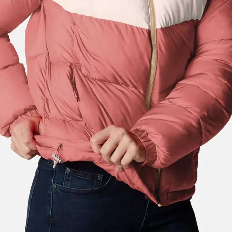 Columbia Women's Puffect™ Colourblock Jacket Dark Coral / Peach