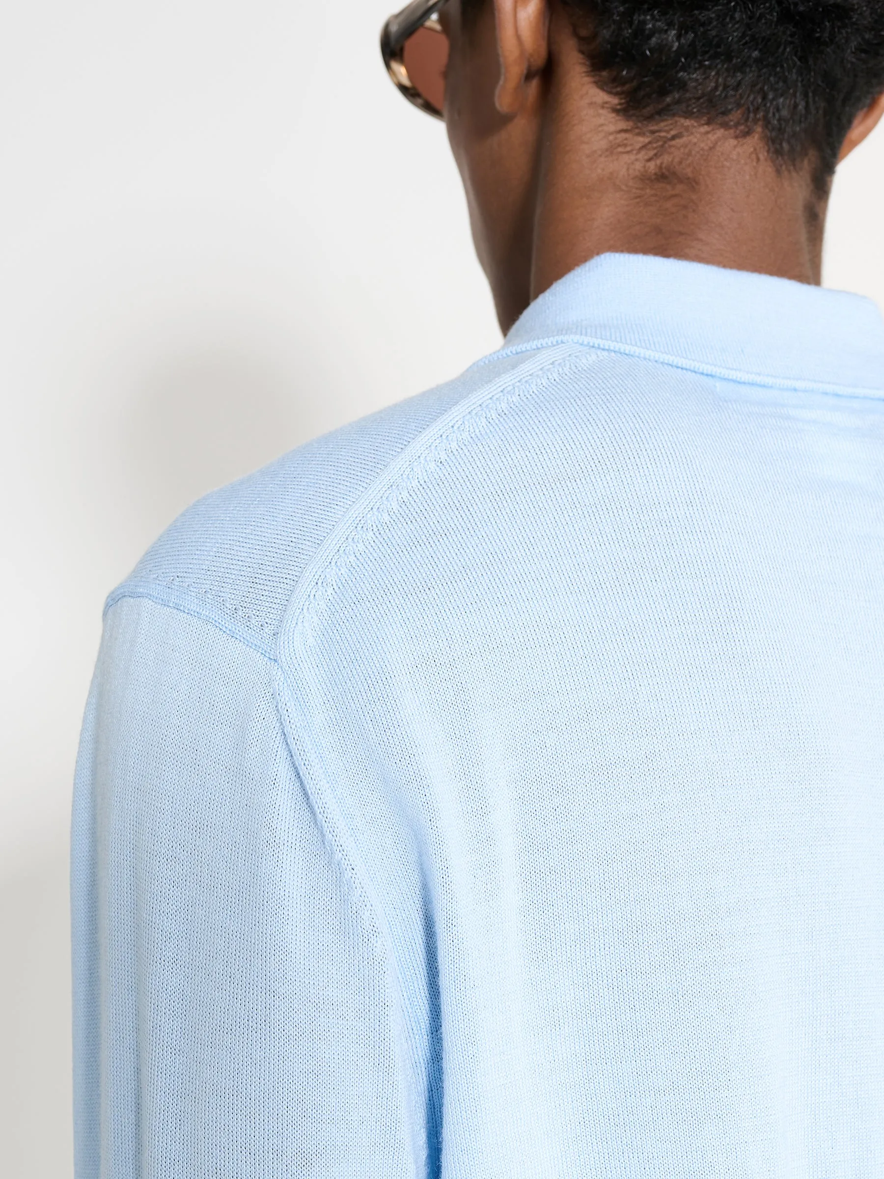 Comme des Garçons Shirt Wool Sweater Light Blue