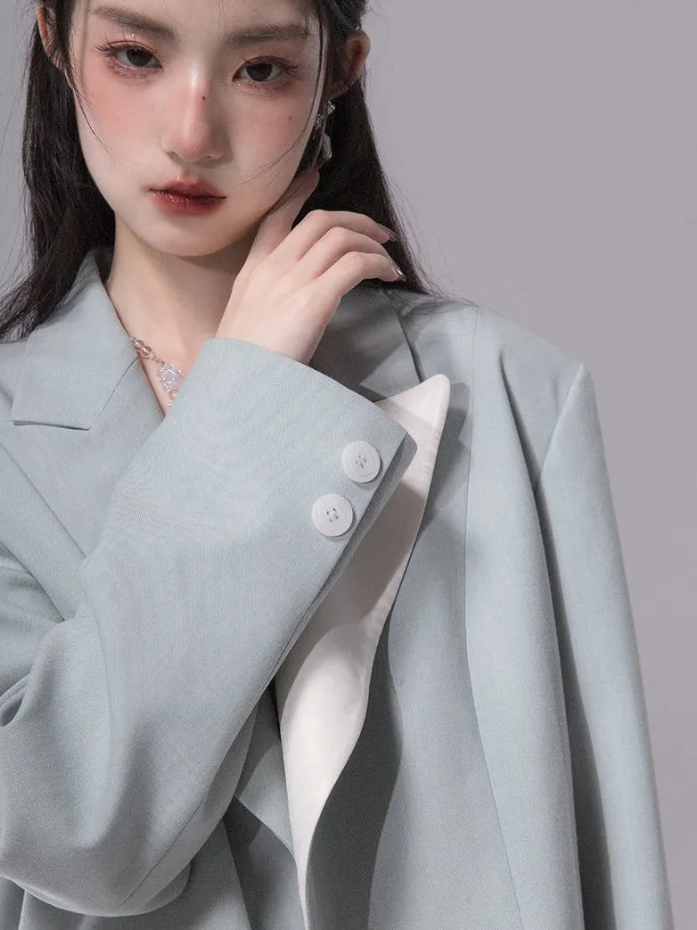 Contrast Fritillaria Color Loose Jacket