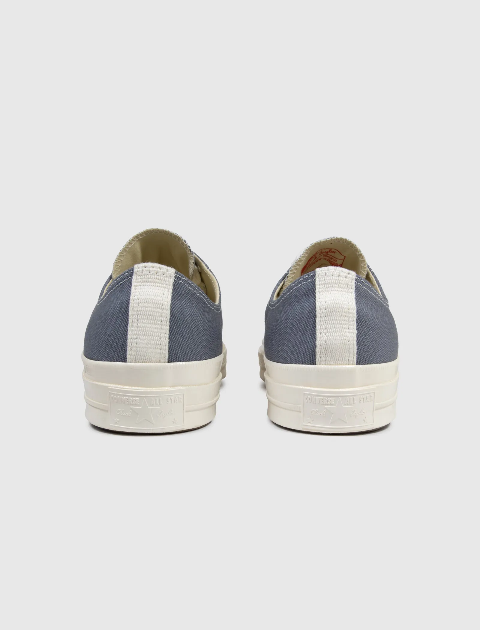 CONVERSE COMME DES GARÇONS PLAY CHUCK TAYLOR ALL STAR 70' LOW   GREY
