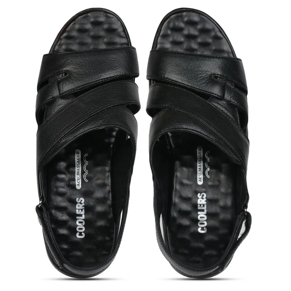 Coolers By Liberty 7123-163 Casual Black Slippers For Men