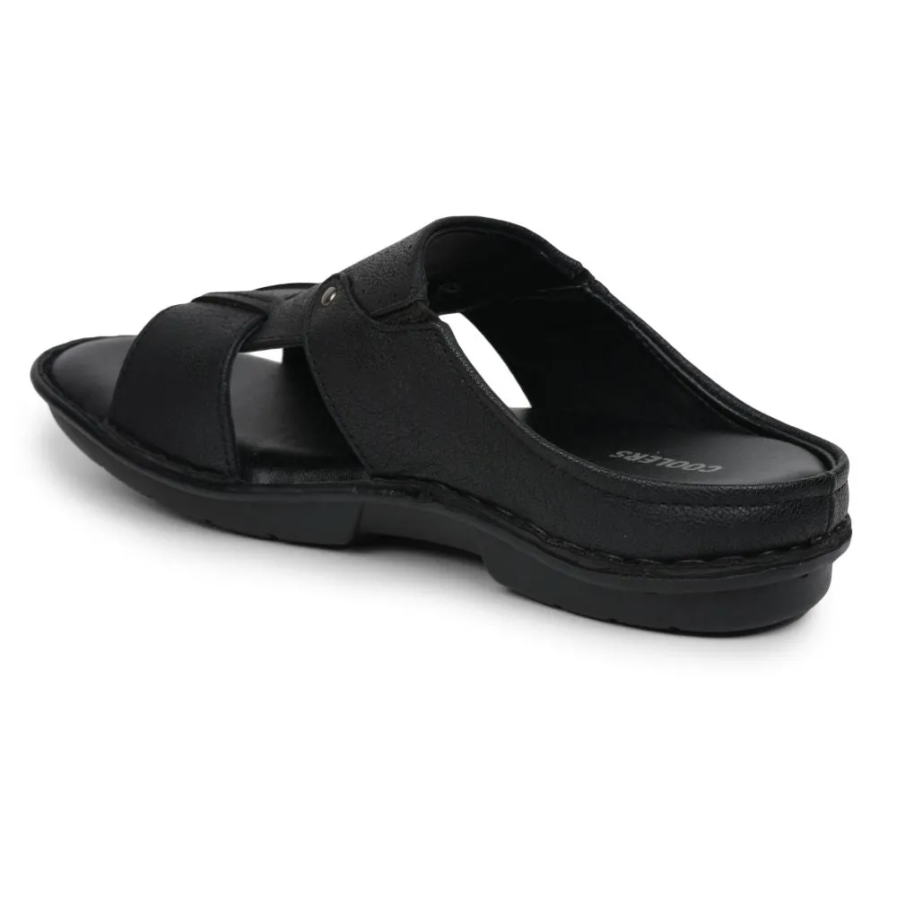 Coolers By Liberty AVN-07 Casual Black Slippers For Men