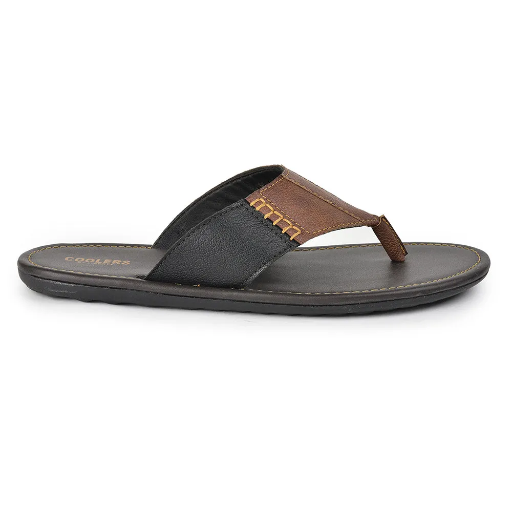 Coolers By Liberty AVN-13 Casual Tan Slippers & Flip-Flop For Men