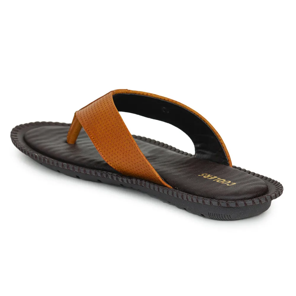 Coolers By Liberty AVN-29 Casual Tan Slippers For Men