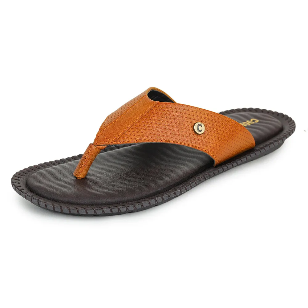 Coolers By Liberty AVN-29 Casual Tan Slippers For Men