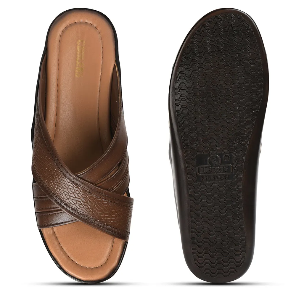 Coolers By Liberty Men DON Tan Casual Slippers