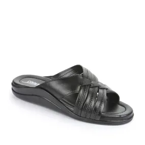 Coolers Casual (Black) Slippers For Men TAYLOR By Liberty