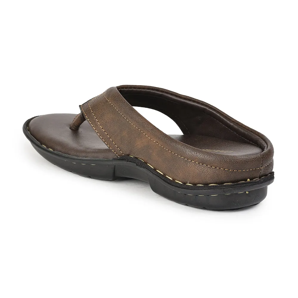 Coolers Casual (Brown) Slippers For Men AVN-08 By Liberty